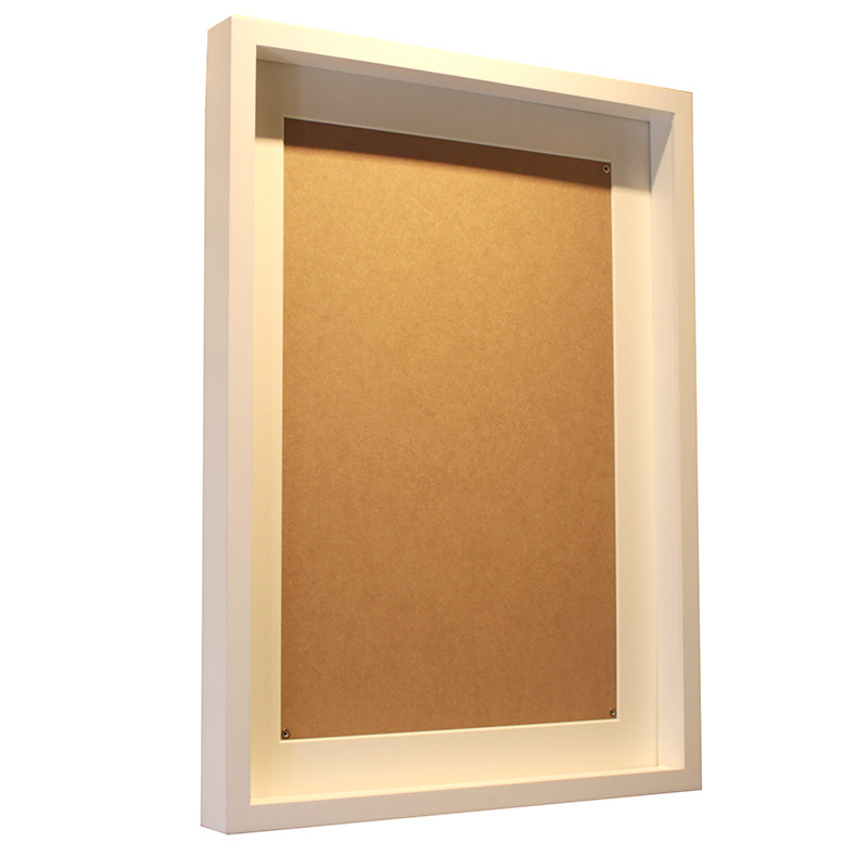 集川实木4k 24寸 28寸立体加厚标本框永生花相框木制拼图挂墙画框