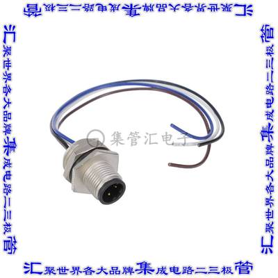 M12D-04PMMC-SH8C15 连接器接插件CONN PLUG MALE 4P WIR LEAD 0.