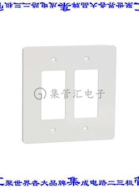 SQWS141002WH 连接器接插件2 GANG MID+ WALL PLATE WH