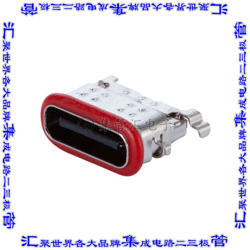 UJ20-C-H-G-MSMT-P16-TR-67 连接器接插件USB JACK, TYPE C, 2.0,