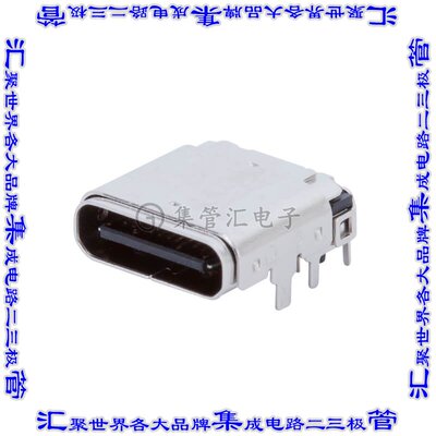 UJ32-C-H-G-MSMT-1-P24-TR 连接器接插件USB JACK, TYPE C, 3.2,
