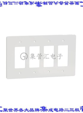 SQWS141004WH 连接器接插件4 GANG MID+ WALL PLATE WH