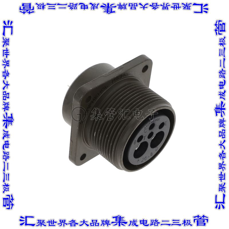 MS3102A20-8S 连接器接插件CONN RCPT FMALE 6P SILV SLDR CUP