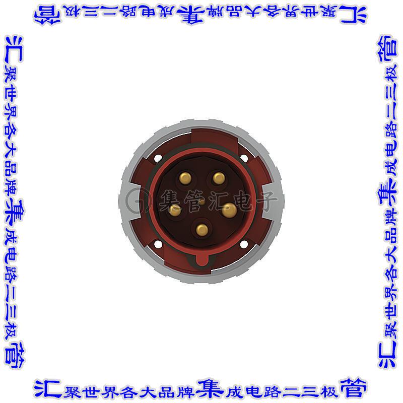 2CMA168115R1000 连接器接插件3P+N+E PANEL MOUNTED INLET, UNIF