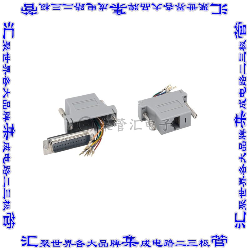 DBM-25MRJ45 连接器接插件MODULAR ADAPT DSUB DB25 TO RJ45