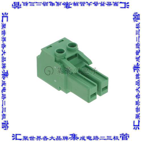 397681002 0397681002连接器接插件7.62MM LRG PLUG RA GRN 2CKT