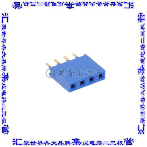 76308-204LF 连接器接插件CONN RCPT 4POS 0.1 GOLD PCB