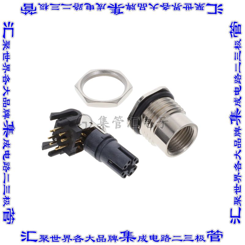 MSXS-08PFFR-SF7002 连接器接插件M SERIES, M12, 0.5A, 08 PINS,