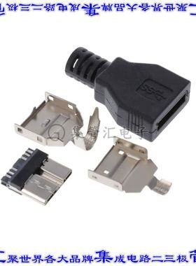 1003-026-BL-KIT 连接器USB-微B型插头10POS USB 3.0自由悬挂