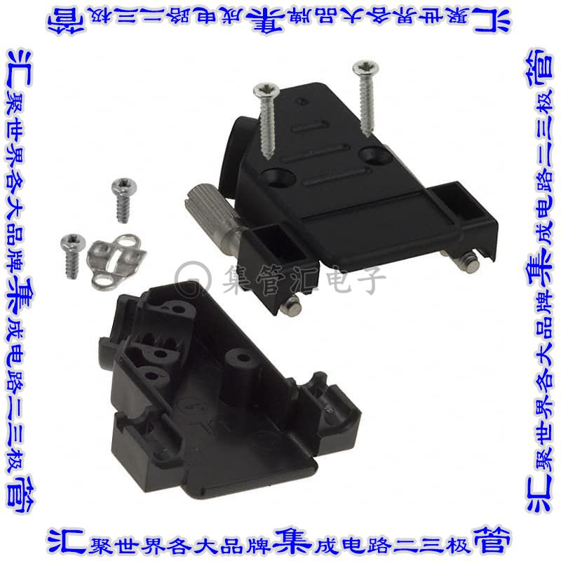 974-009-010R011 连接器接插件CONN BACKSHELL 9POS 40DEG BLACK