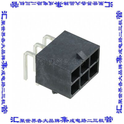 768250006 0768250006连接器接插件CONN HEADER R/A 6POS 5.7MM