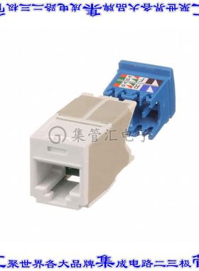 CJ6X88TGWH 连接器接插件CATEGORY 6A, RJ45, 10 GB/S, 8-PO