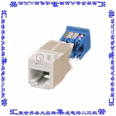 CJ6X88TGWH 连接器接插件CATEGORY 6A, RJ45, 10 GB/S, 8-PO