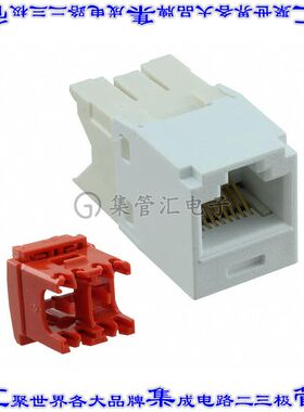 CJ5E88TGWH 连接器接插件CATEGORY 5E, RJ45, 8-POSITION, 8