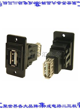 CP30708NMB3 连接器接插件DUALSLIM BLACK METAL USB2 A-A M3