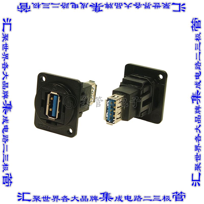 CP30205NM3B 连接器接插件FT BLACK METAL USB 3.0 A-A M3