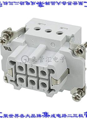 1-1103635-1 连接器接插件INSERT FEMALE 6POS+1GND SCREW