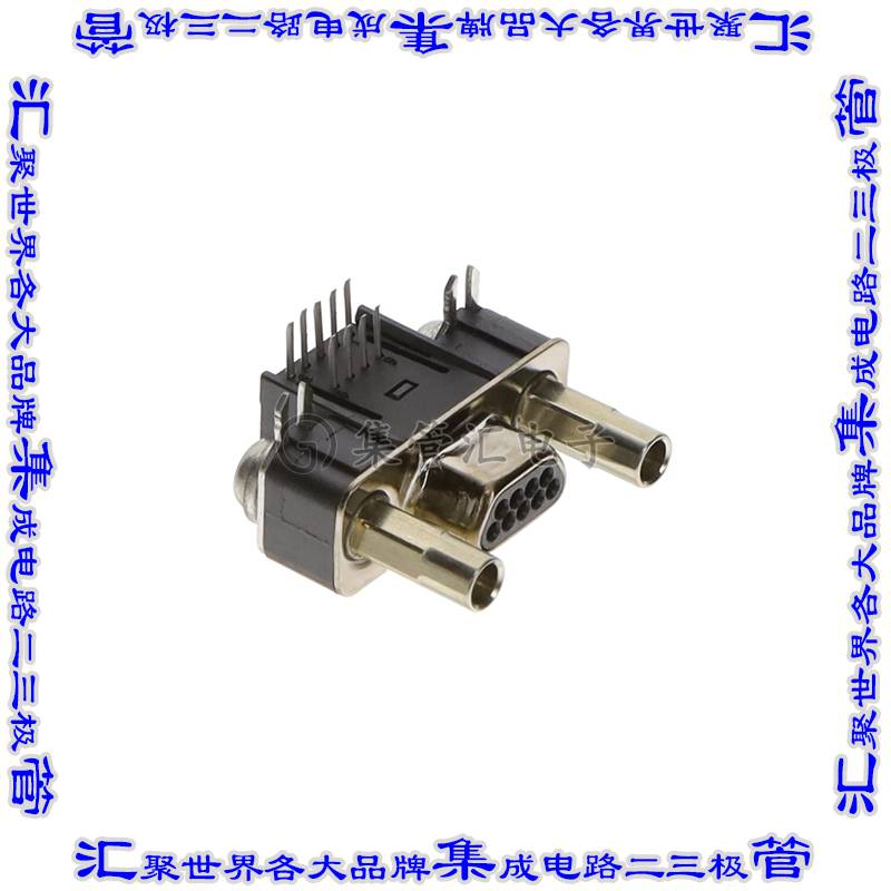 MDSM-9PE-Z7-VR25 连接器接插件CONN MICRO-D PLUG 9POS R/A SLDR