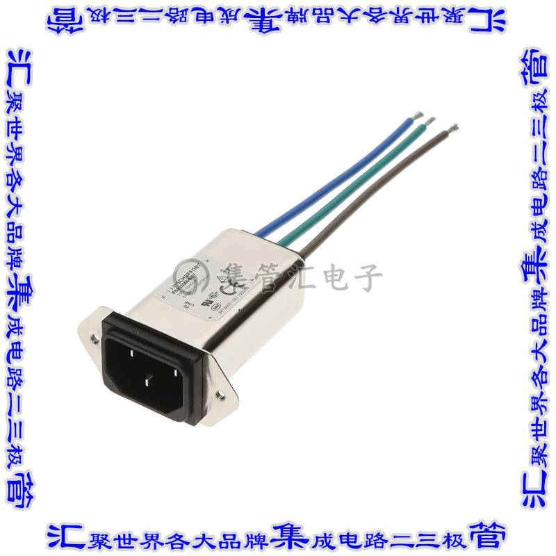 FN9255M-6-07 连接器接插件PWR ENT RCPT IEC320-C14 PNL WIRE