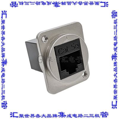 EHRJ45D5E 连接器接插件CONN, RJ45, CAT5E, DIECAST HOUSI
