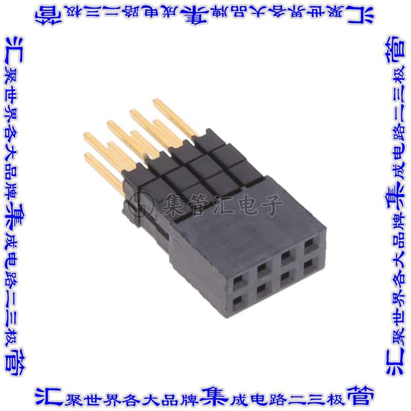 ESQ-104-34-G-D-LL 连接器接插件CONN SOCKET 8POS 0.1 GOLD PCB