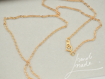 DIY18k金项链手工饰品配件包金