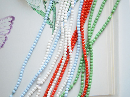 ZM129 细2.3mm迷你彩色水晶玻璃圆珠 diy散珠链吊坠手工饰品配件