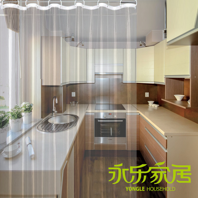 全透明阳台挡雨水挡空调冷气门帘卫生间浴室厨房隔断淋浴帘可定制