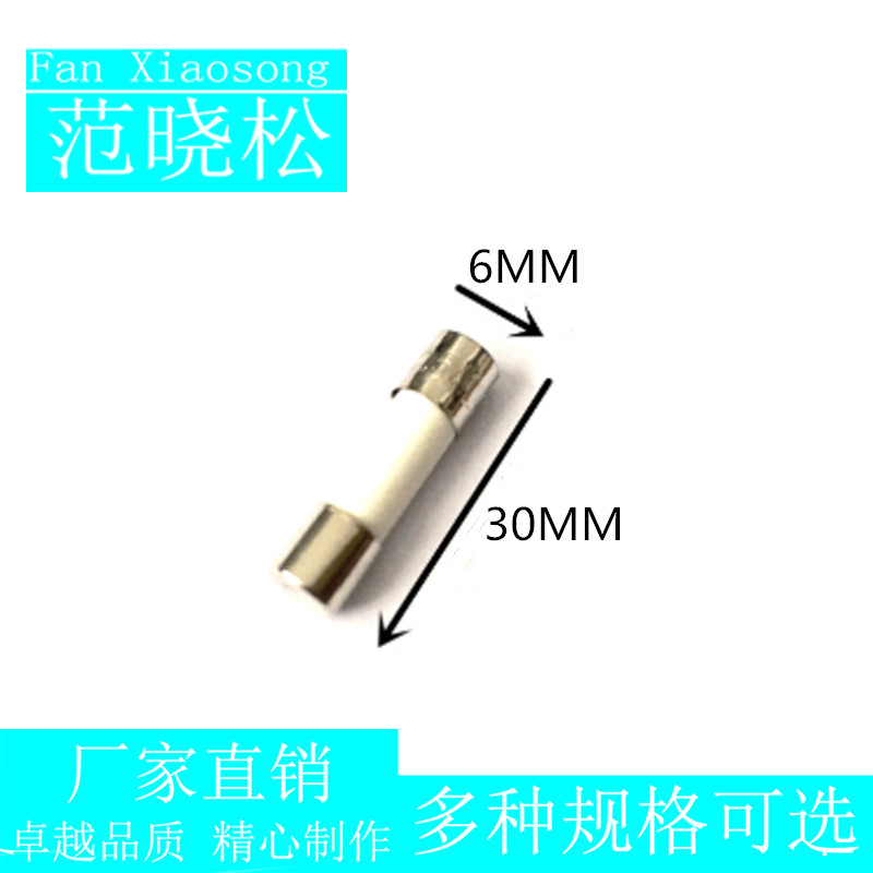 7A 6*30mm陶瓷保险丝微波炉 6x30 250V RO58 R058熔断器 100个