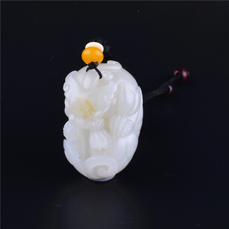 苏州玉器网貔貅新疆和田玉白玉籽料挂件把件配饰兽苏工实价