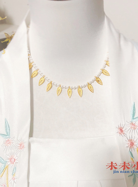 风起洛阳复古风装拍照宋轶唐风明宋制仿掐丝珍珠项链软璎珞包邮