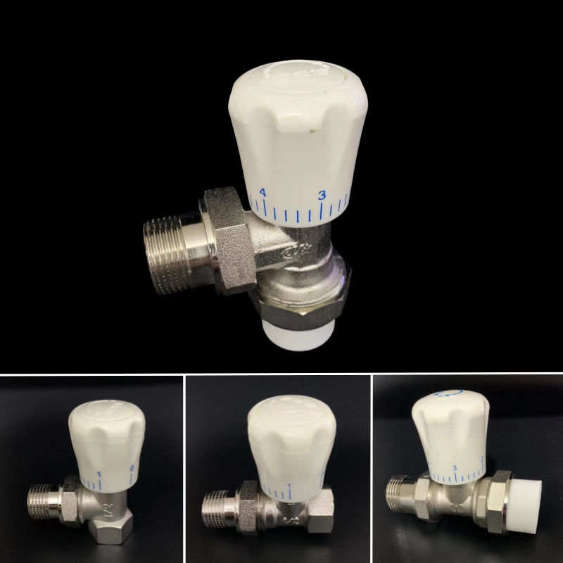 暖气片PPR温控阀角式直式豪立信