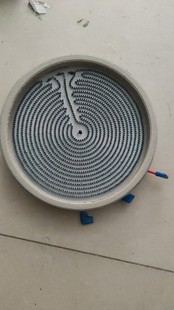 23cm发热盘3000w底部三脚插线一进二出可以定做功率背接线230