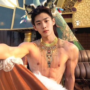 仿真兽耳发箍藏族风异域发饰古风漫展道具项链手环拍照写真饰品潮