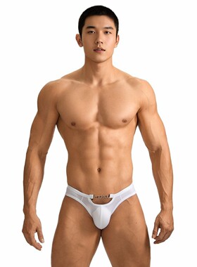 男士金属腰带性感三角裤