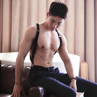 男女通用侧夹背带松紧弹力吊裤带背带百搭男士男生时尚衬衣弹力带