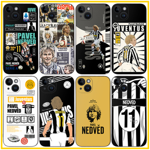 内德维德手机壳ip16E尤文图斯16promax足球15plus意甲传奇球星P70硅胶软壳mate70 S25+iqoo12荣耀200 K80米15
