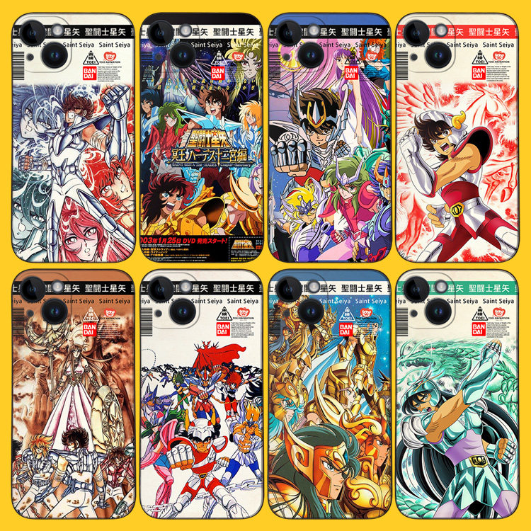 圣斗士星矢手机壳15promax黄金圣斗士ip14plus漫画紫龙P60冰河全包边S24+硅胶软壳mate60动漫荣耀100 K70米14