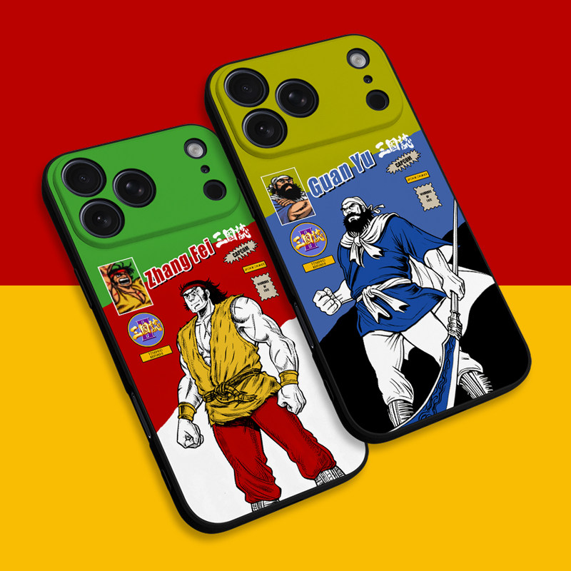 三国志手机壳17promax硅胶软壳ip16/15plus游戏p70关羽mate60荣耀400街机IQOO13 S25赵云K90米17张飞nova14