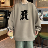 已注册供抖音直播品质重磅菠萝格圆领宽松男卫衣W2001P45控68，男装卫衣，电商C408-1(原B339-1)
