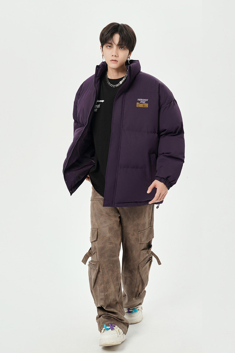 已注册日系抖音直播高品质宽松男面包服羽绒棉棉衣外套M1051P90,男装棉衣,电商C408-1(原B339-1)