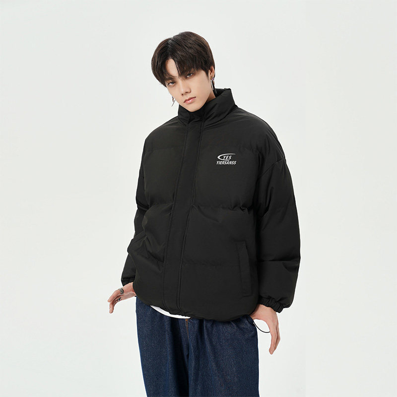 日系直播抖音高品质宽松男面包服羽绒棉棉衣外套M1048P90,男装棉衣,电商C408-1(原B339-1)