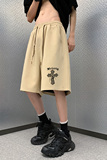 高级华夫格直播抖音供货十字架男中裤五分短裤A354K074P35控48，男装休闲裤，电商C408-1(原B339-1)