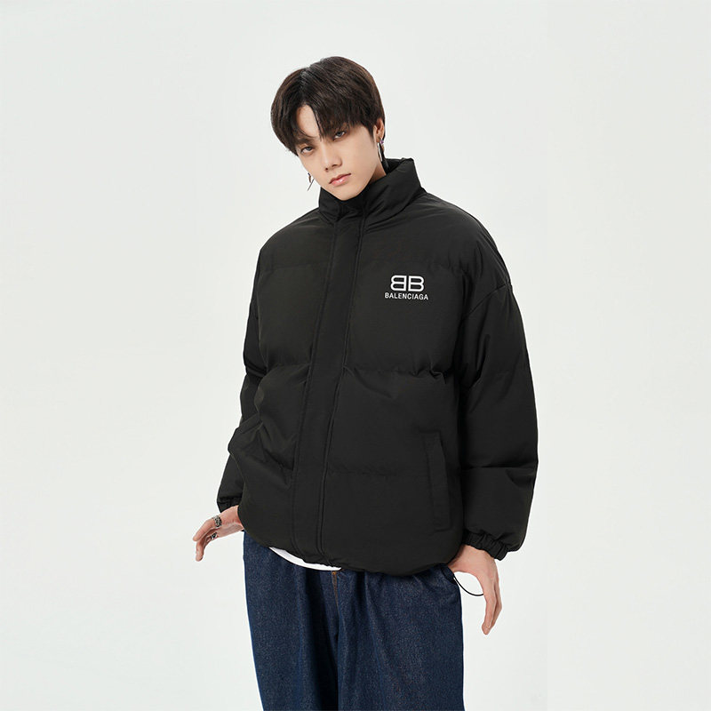 日系直播抖音高品质宽松男面包服羽绒棉棉衣外套M1047P90,男装棉衣,电商C408-1(原B339-1)