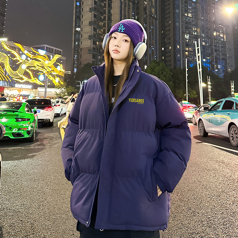 港风高品质宽松男女情侣男面包服羽绒棉外套棉衣M1002P90,男装棉衣,电商C408-1(原B339-1)