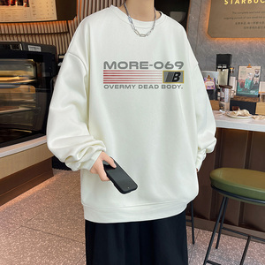 港风供直播抖音高品质重磅菠萝格宽松男卫衣W2066P45控68图片