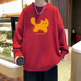 已注册直播抖音品质圆领半高领加厚毛衣线衣男针织衫M7008P48控68，男装针织衫/毛衣，电商C408-1(原B339-1)