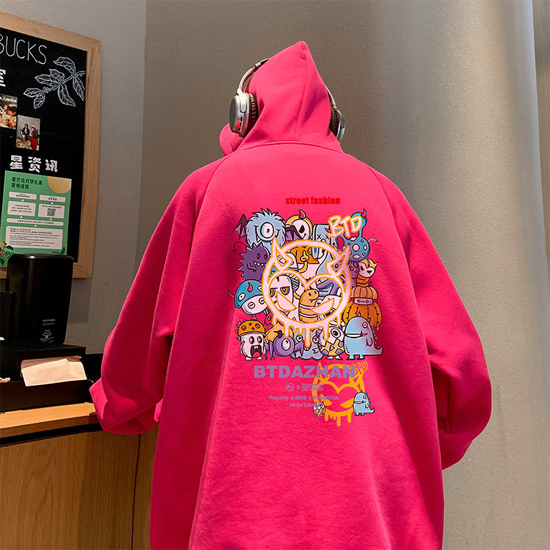 已注册港风得物直播抖音高品质男宽松连帽卫衣外套W5004P45控68,女装短外套,电商C408-1(原B339-1)