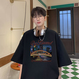抖音得物直播重磅280克TB4317批28短袖T纯棉220克T4317P20控38，男装T恤，电商C408-1(原B339-1)
