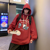 已注册港风得物抖音直播高品质男宽松连帽卫衣外套W5081P45控68，女装短外套，电商C408-1(原B339-1)